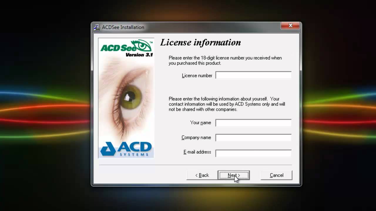 license key acdsee pro 7